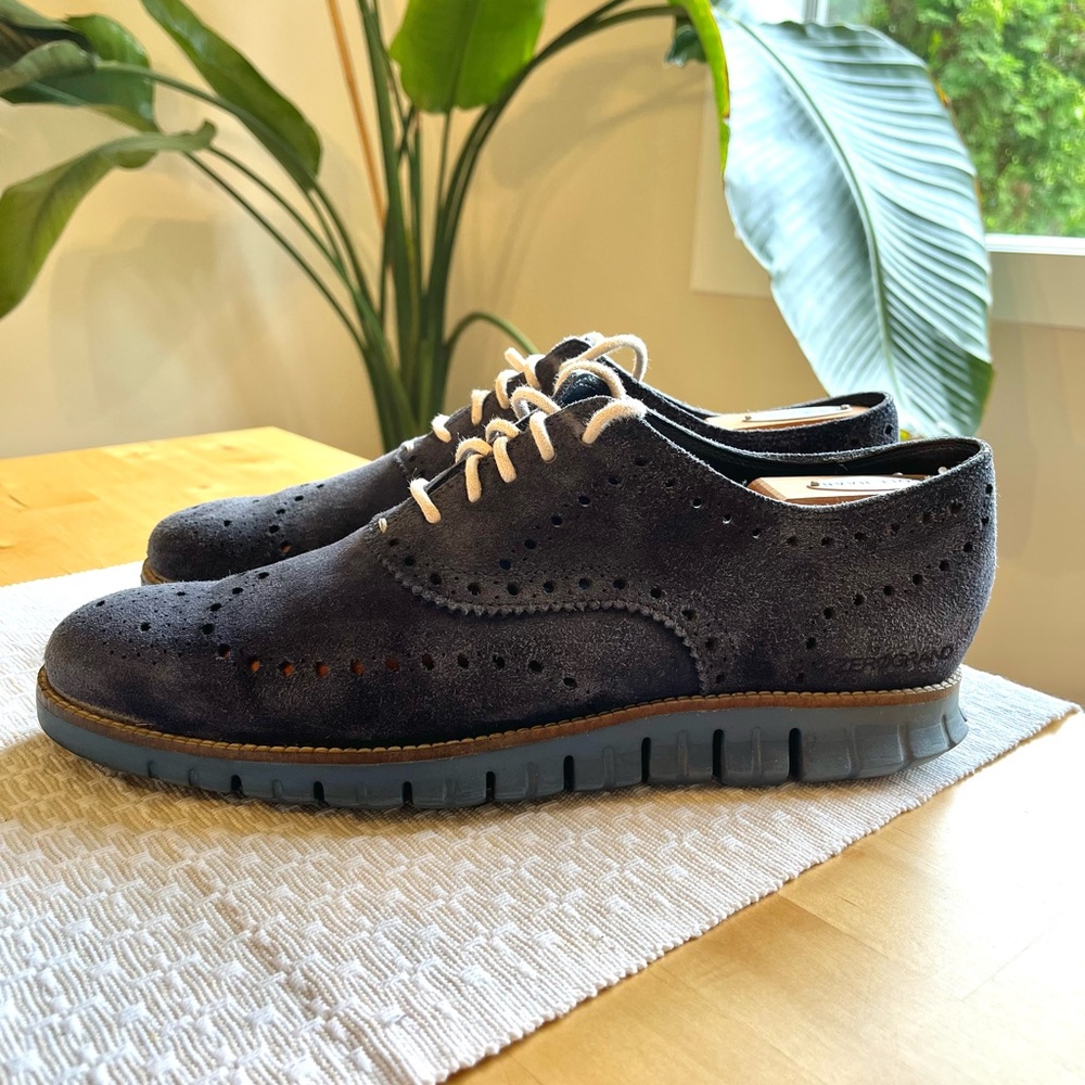 Blue “Zerogrand” Cole Haan Wingtips. Size 10. Great condition!